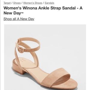 Women’s Winona Ankle Strap Sandal 9.5 in Taupe